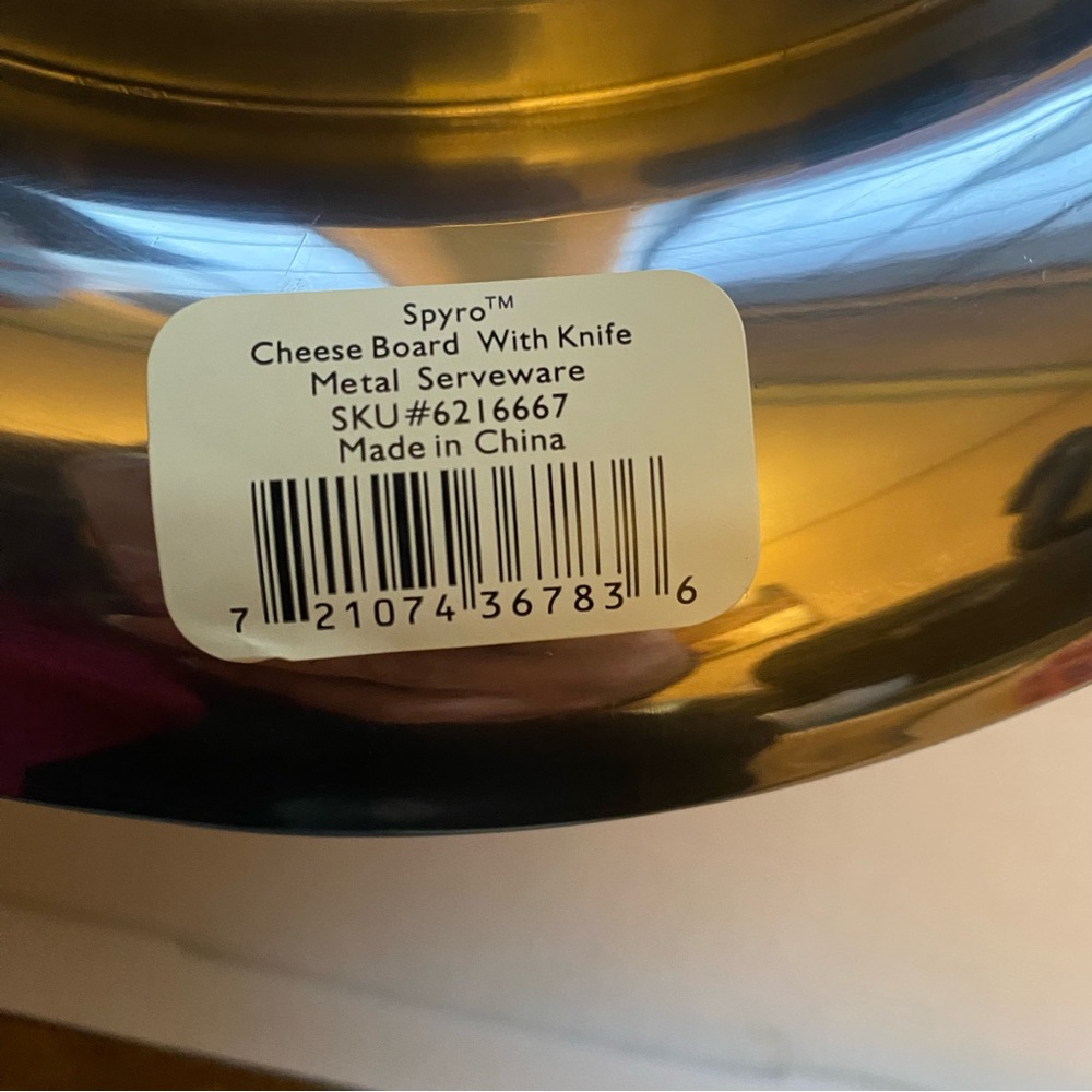 Lenox Spyro Reversible Cheese Board & Knife - Picture 9 of 9